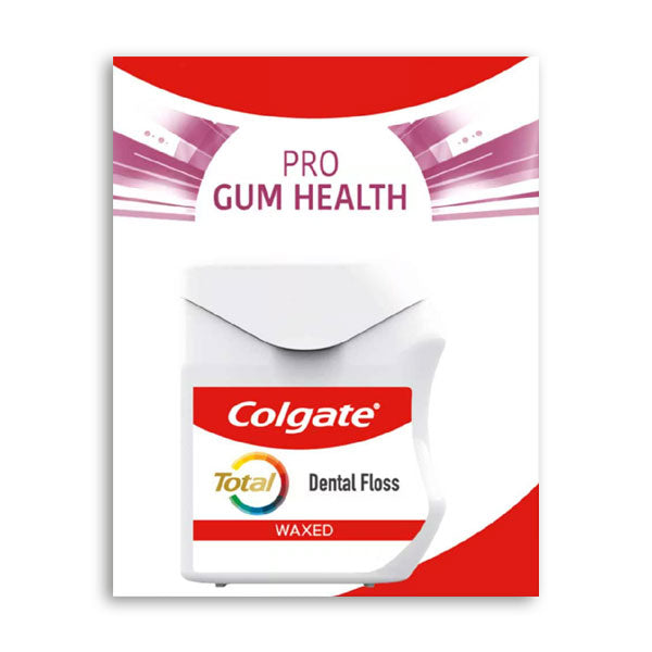 image of Colgate Pro Gum Health Dental Floss packaging and dispenser