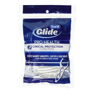 Oral-B Glide Pro-Health Floss Picks, Pack of 30